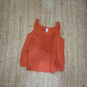 Chico's Cold Shoulder Blouse, Size 0, Great Condition